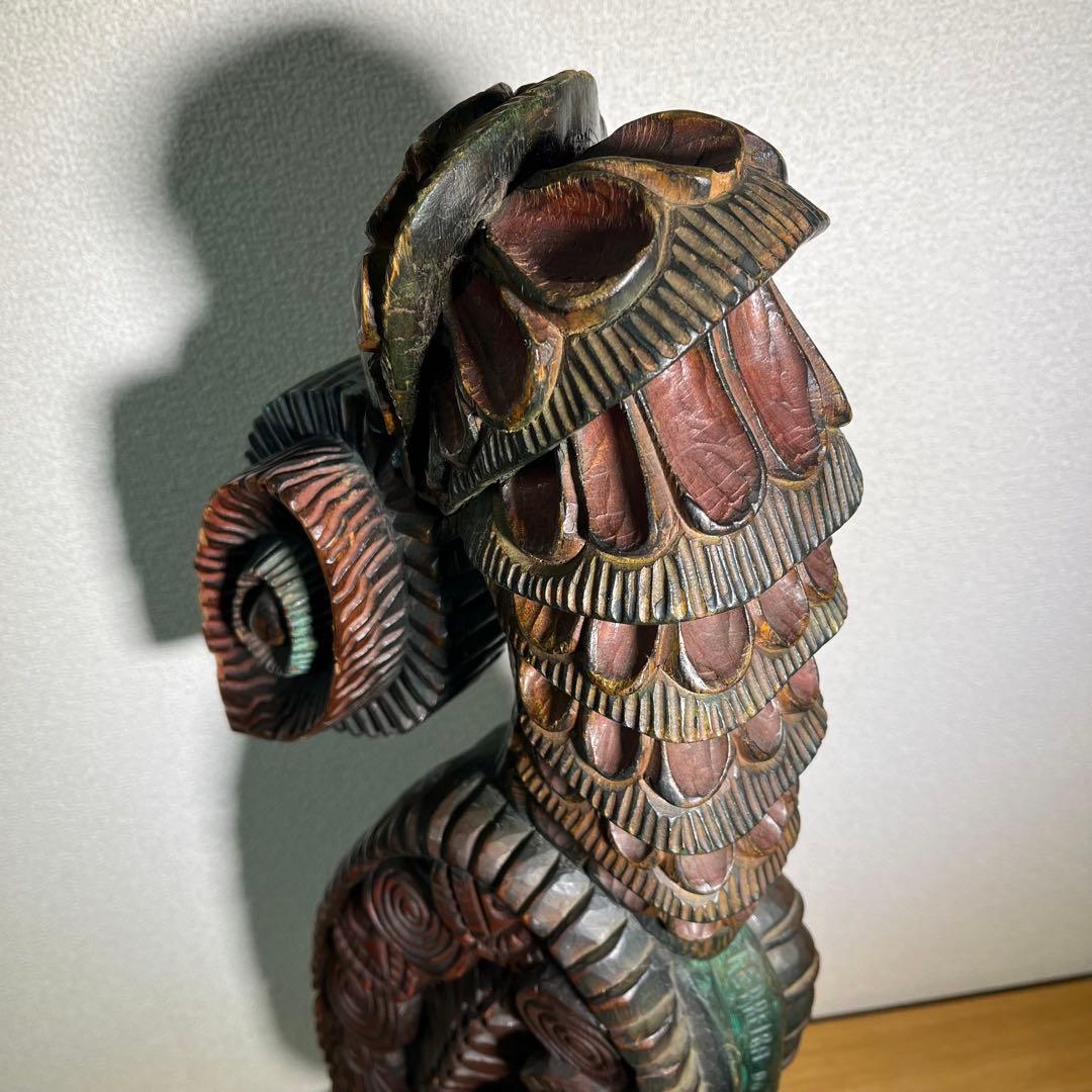 【希少】FERREIRA DO CEARÁ 74 木製鳥彫刻 ブラジル 木彫り