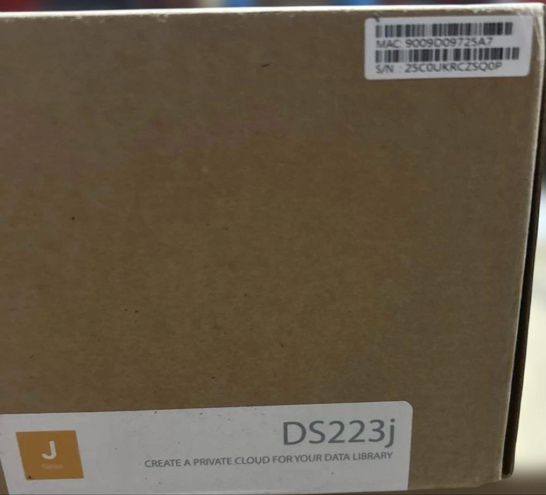 Synology NASキット 2ベイ DS223j/G【ガイドブック付】