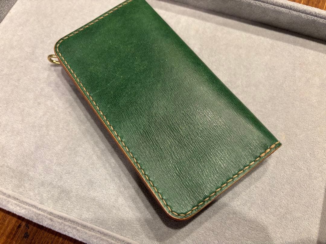 トラッカーウォレット　TW01-GR 緑　グリーン　長財布　本革
