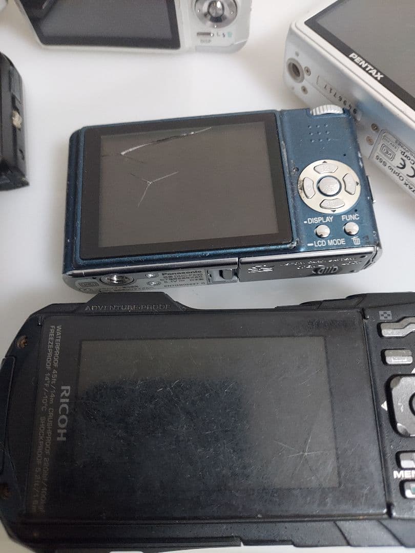 デジカメ　15台　まとめ売り　ジャンク　Panasonic　CASIO
