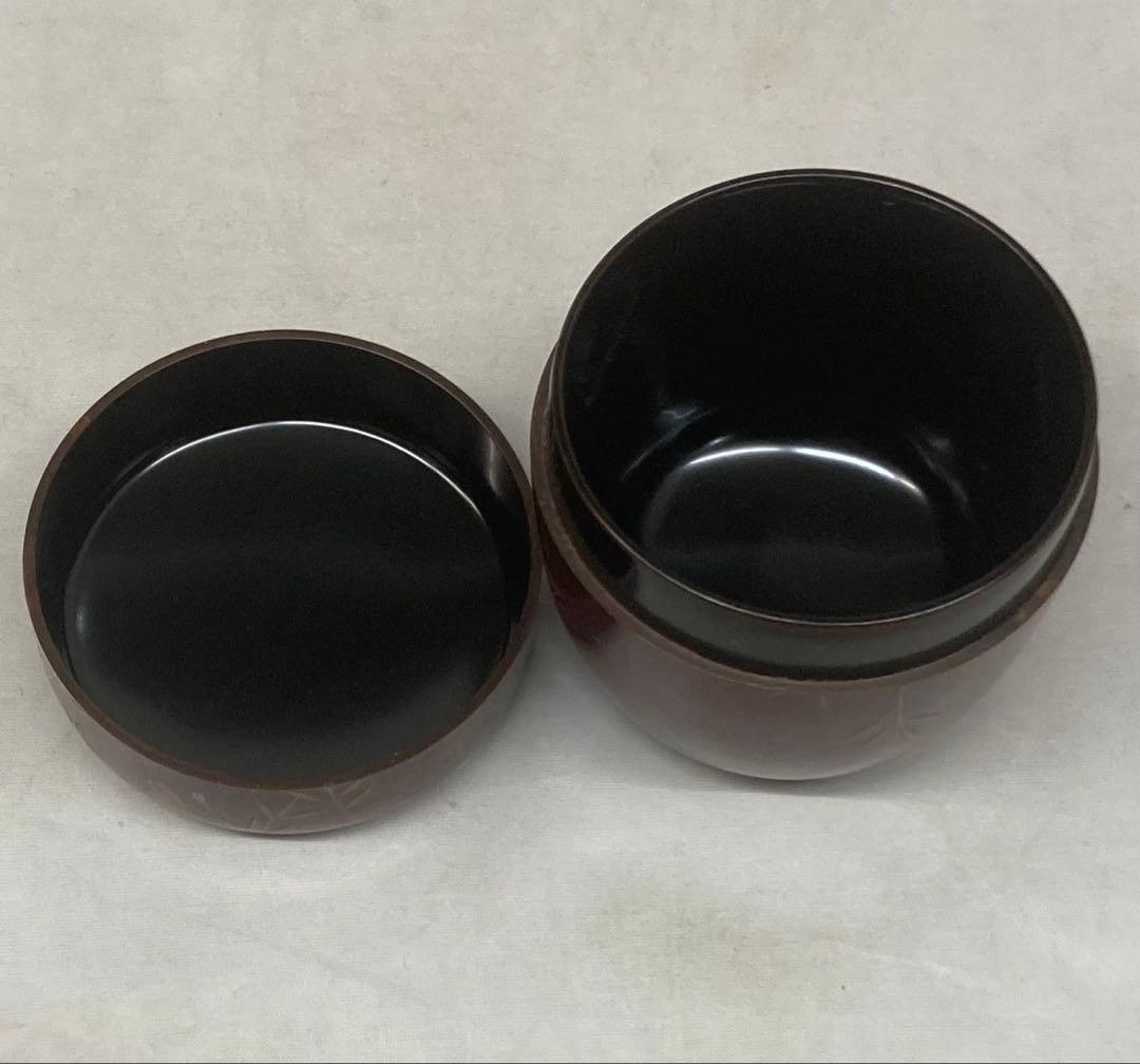 B531b「桜蒔絵 棗」佐路作　溜塗　共箱　平安　茶器　茶道具