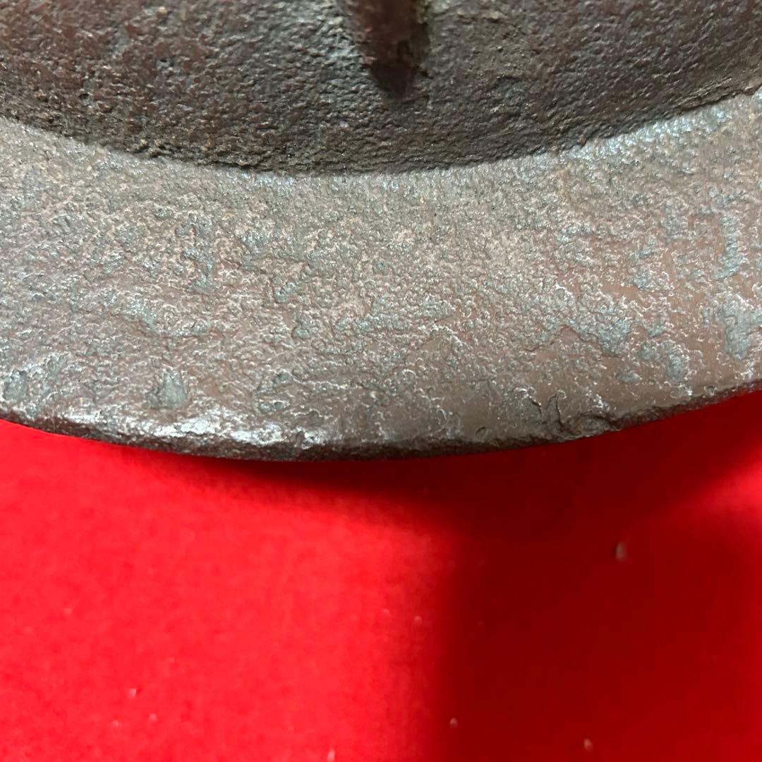 帯霰地紋透木釜　茶道具懐石鵬雲斎坐忘斎淡々斎即中斎棗水指茶杓水屋茶碗釜而妙斎
