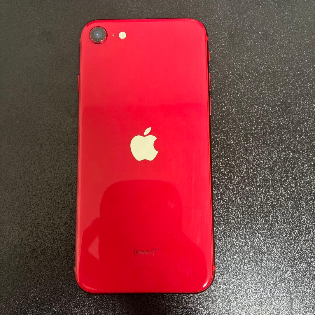 iPhone se2 red 本体　おまけiFace ケース付き　64gb 美品