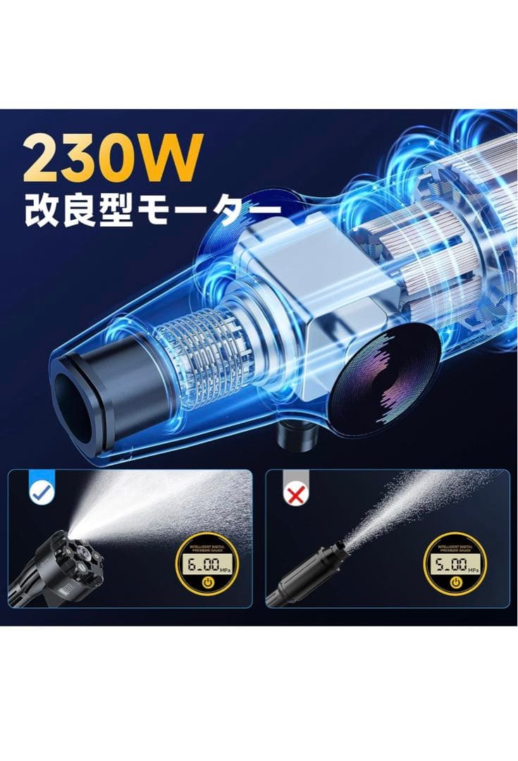 新品⭐︎コードレス　高圧洗浄機