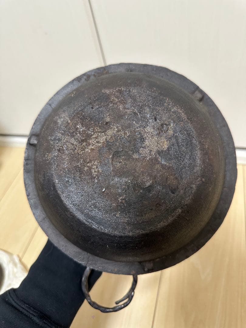 鉄釜　江戸時代　骨董　古美術　工芸品