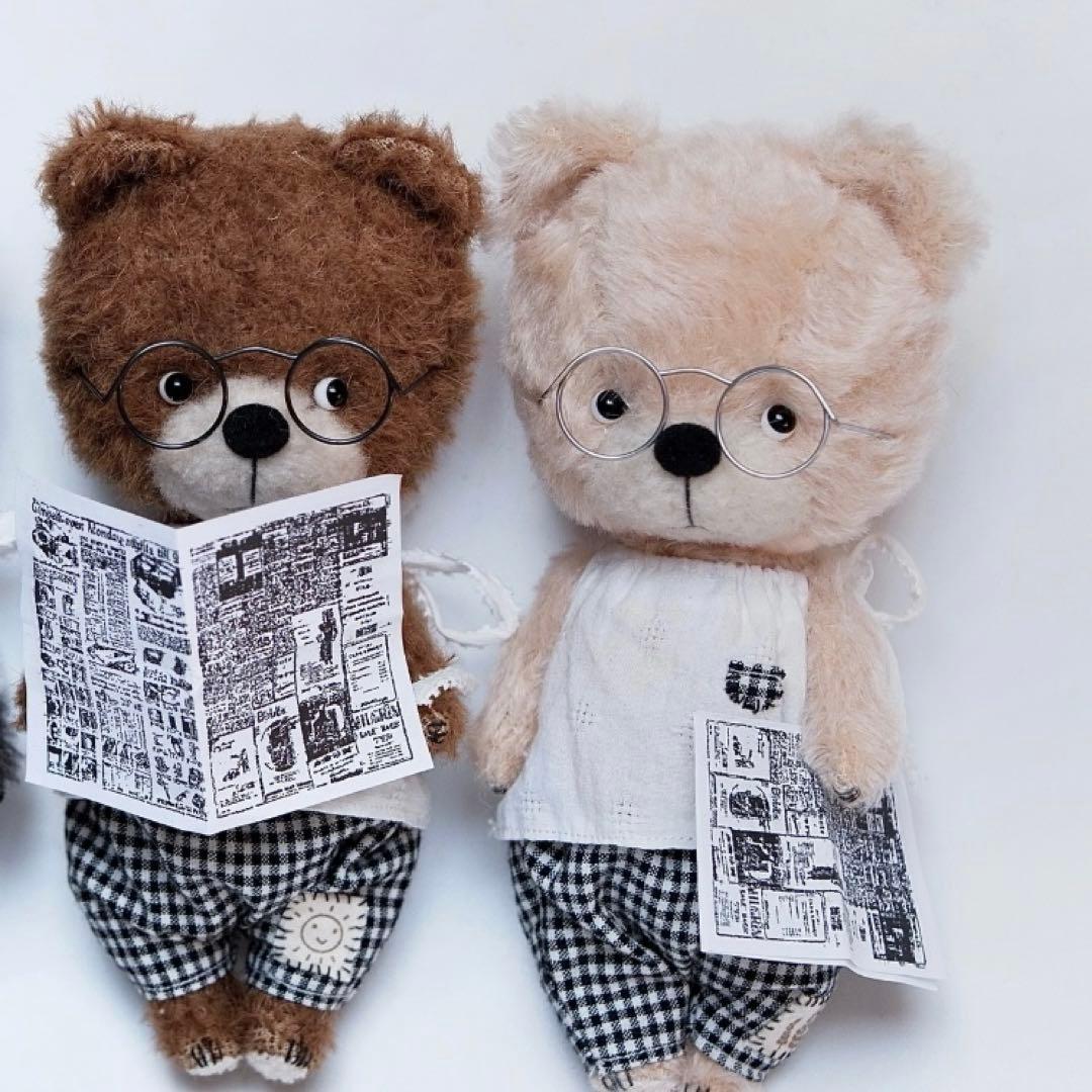 かわいいテディベアさん ピンク アーティストベア 海外作家様 ハンドメイド くま