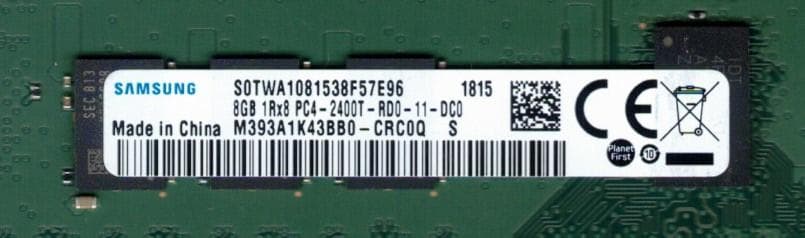 HP 8GB DDR4 ECC デスクトップ用メモリ 2枚組 合計16GB