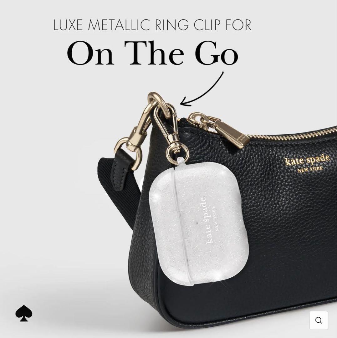 【kate spade】AirPods 第4世代用ケース ☆スパークル☆