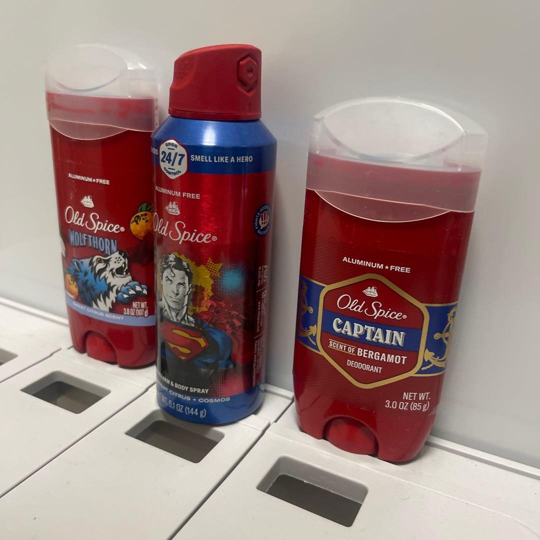Old Spice デオドラントセット キャプテン、スーパーマン、ウルフソーン