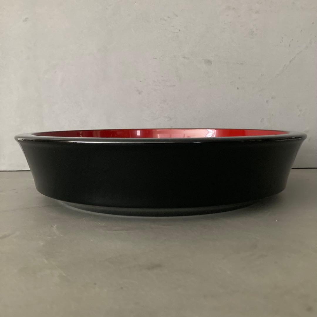 【未使用】伝統工芸 秋田 川連漆器 こね鉢 盛鉢 大皿 天然木 漆器