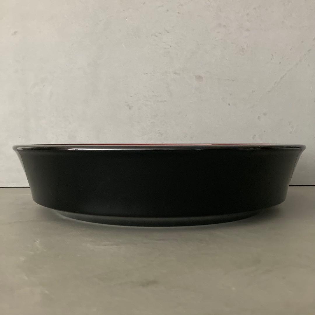 【未使用】伝統工芸 秋田 川連漆器 こね鉢 盛鉢 大皿 天然木 漆器