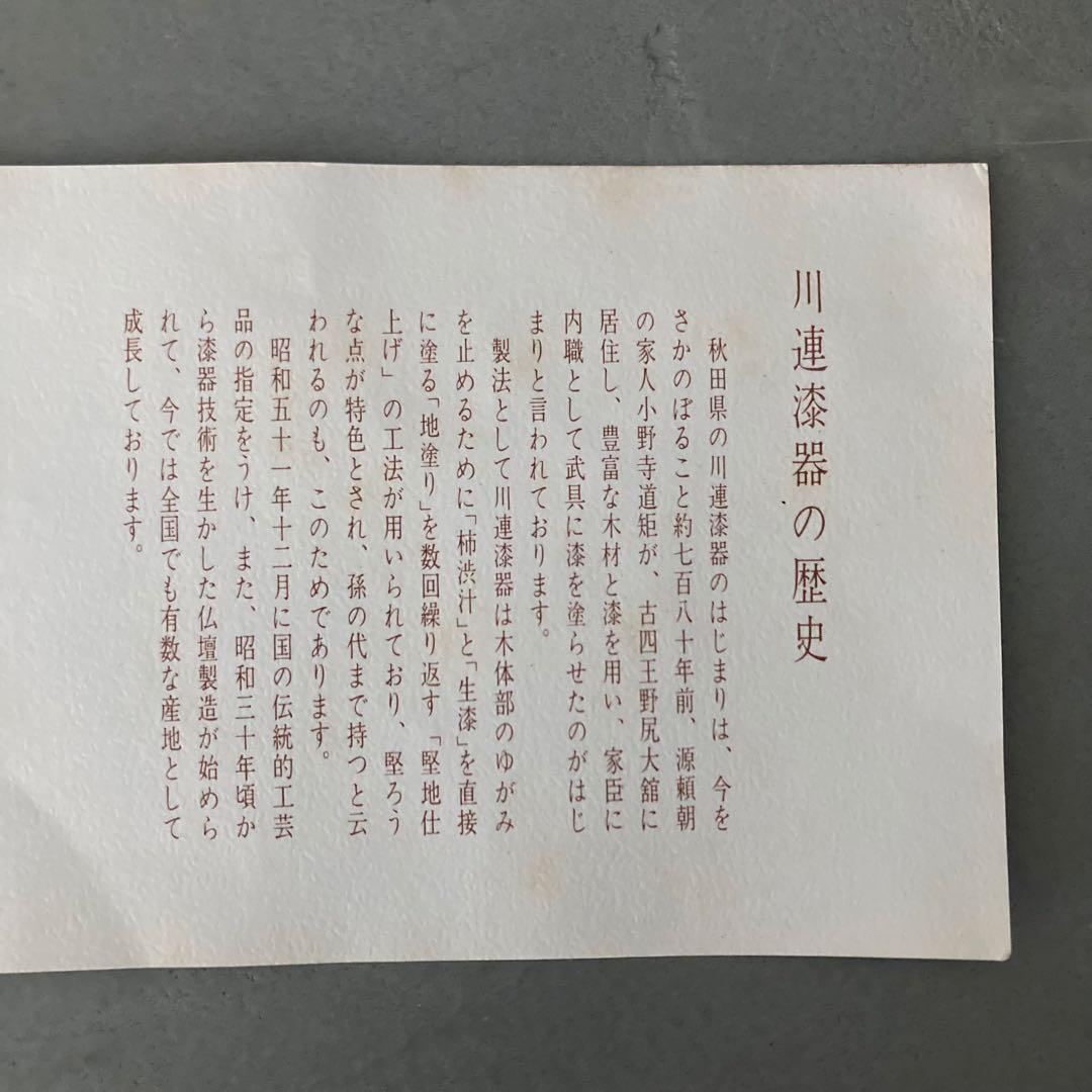 【未使用】伝統工芸 秋田 川連漆器 こね鉢 盛鉢 大皿 天然木 漆器