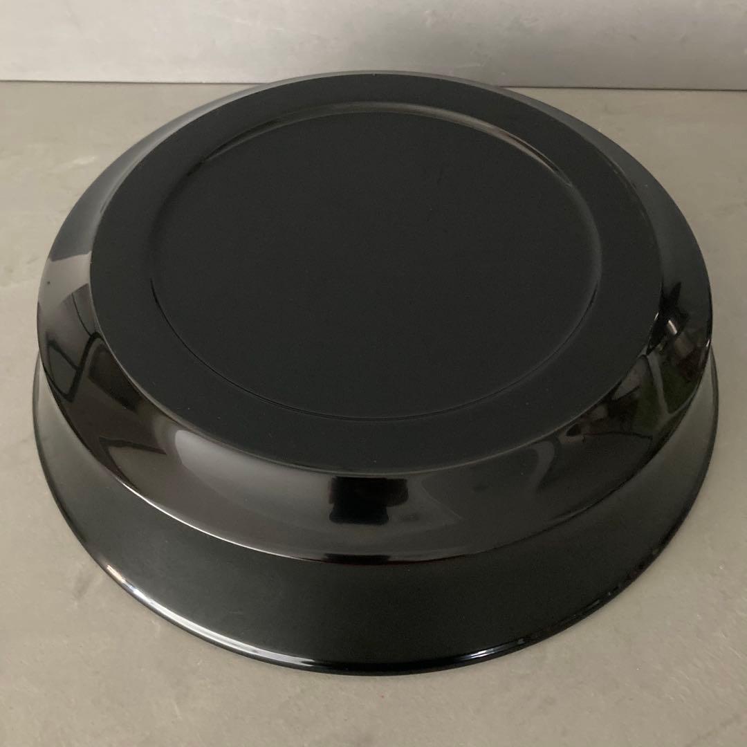 【未使用】伝統工芸 秋田 川連漆器 こね鉢 盛鉢 大皿 天然木 漆器