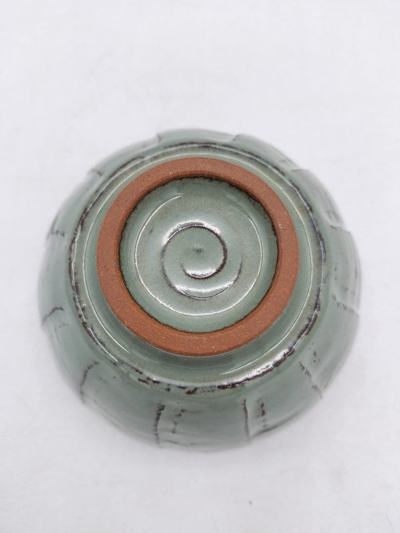 d036 数茶碗 5客 色変わり 縞 紙箱 茶道具 古物