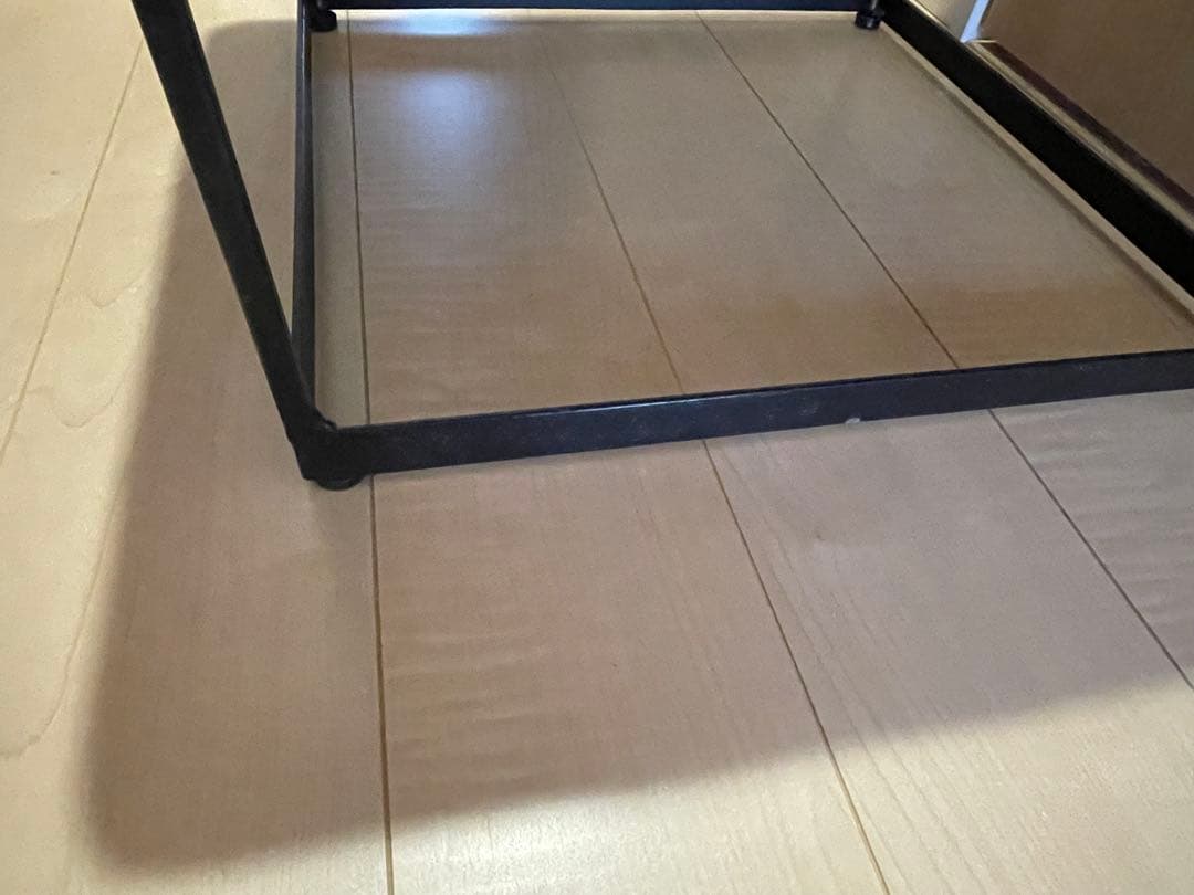 ブラウン レザー風 スクエアスツール