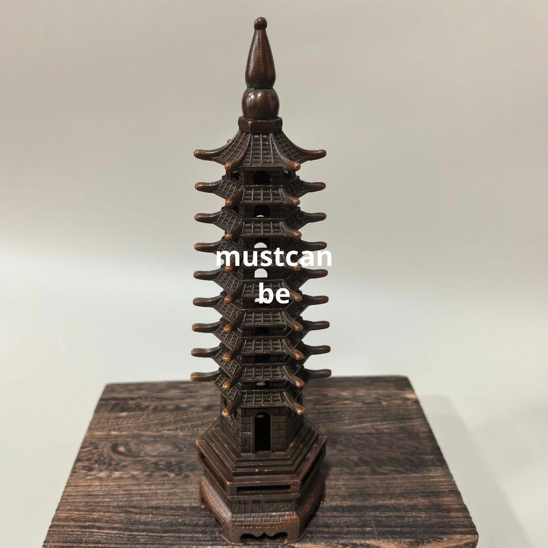 銅製 文昌塔 応接間 テーブル 玄関 博古架 装飾品 工芸品 置物