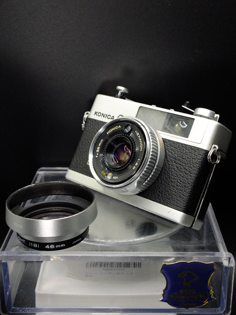 コニカC35 E&L／ヘキサノン38mmf2.8フード付【実写確認済整備品】