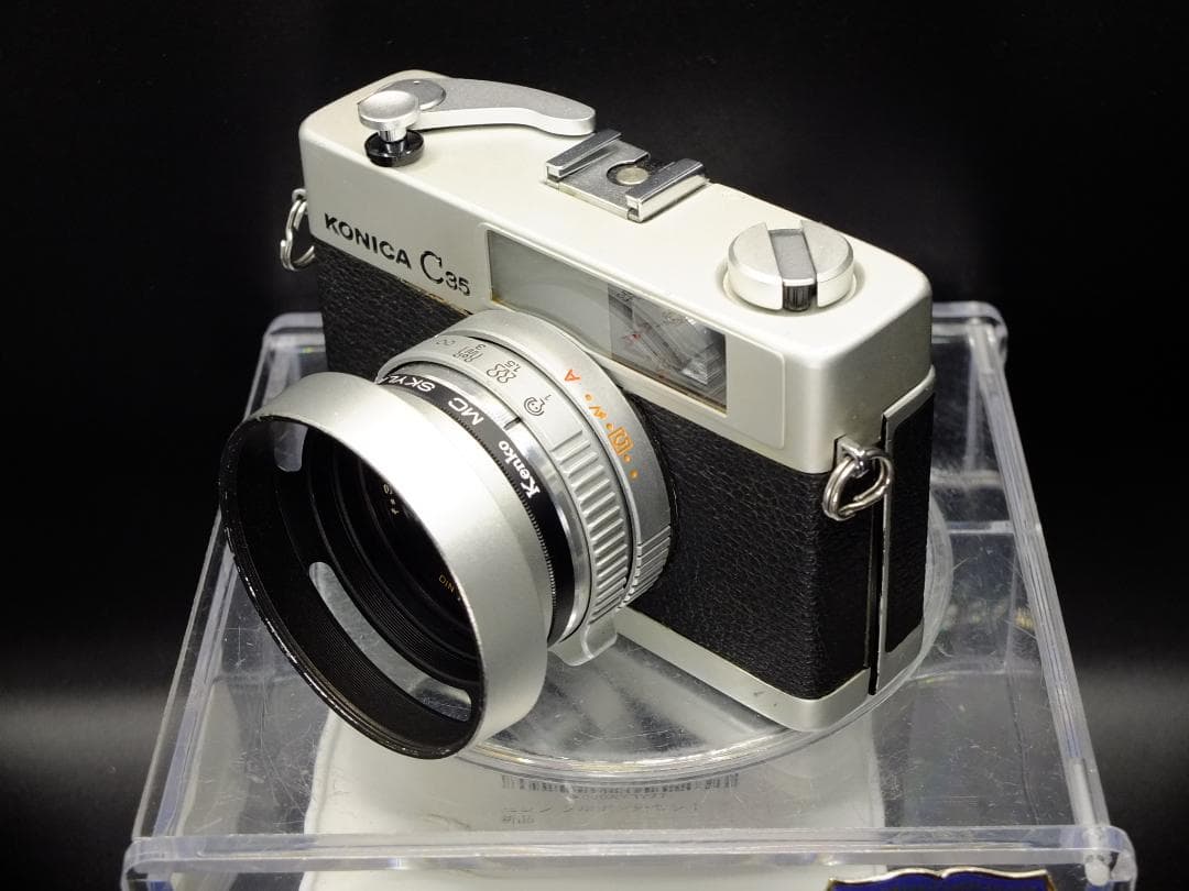 コニカC35 E&L／ヘキサノン38mmf2.8フード付【実写確認済整備品】