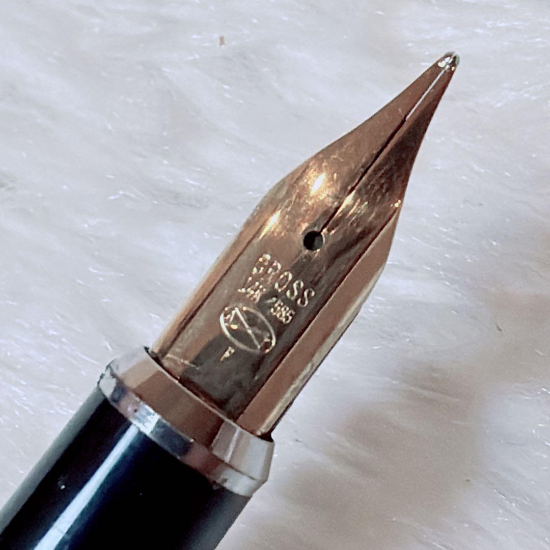 【美品】CROSS クロス 万年筆 14K 585 金張り USA製