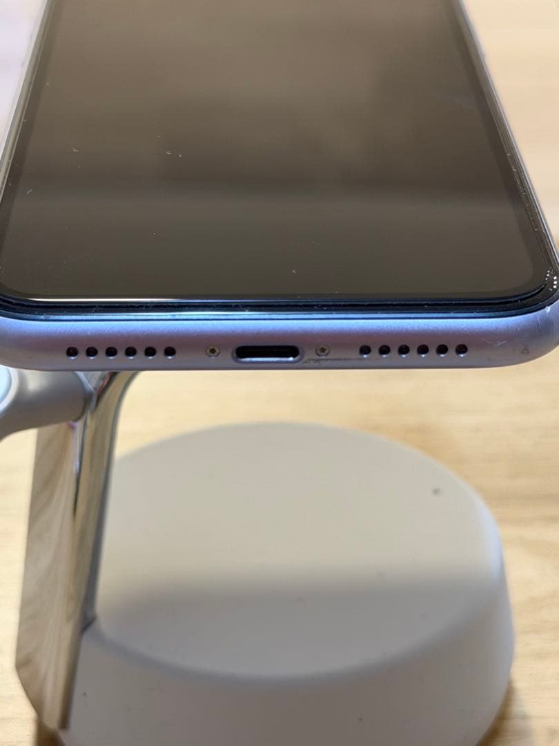 【SIMロック解除済】iPhone 11本体64GB パープル　eSIM設定済