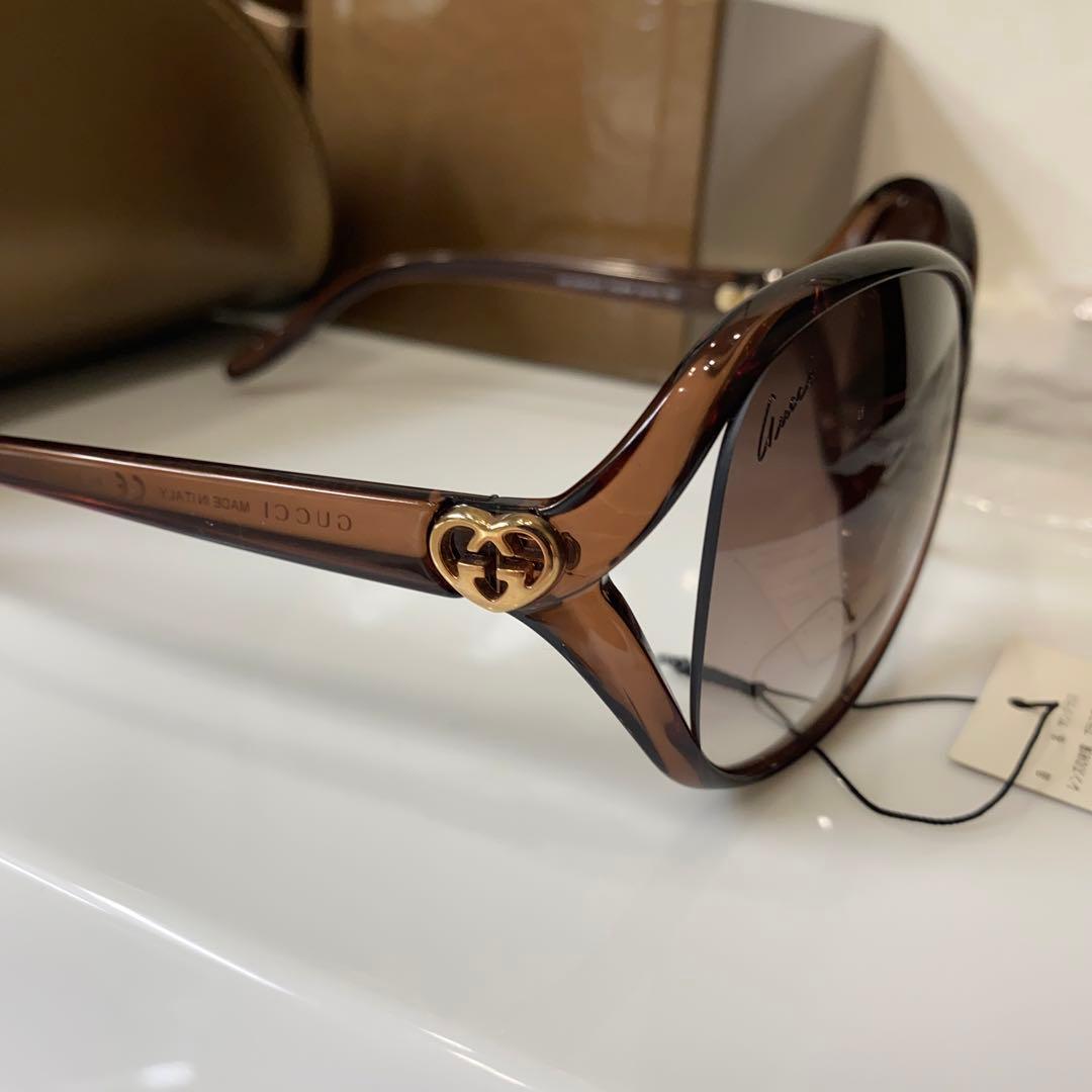 匿名発送　GUCCI インターロッキングGハートサングラス　GG3525