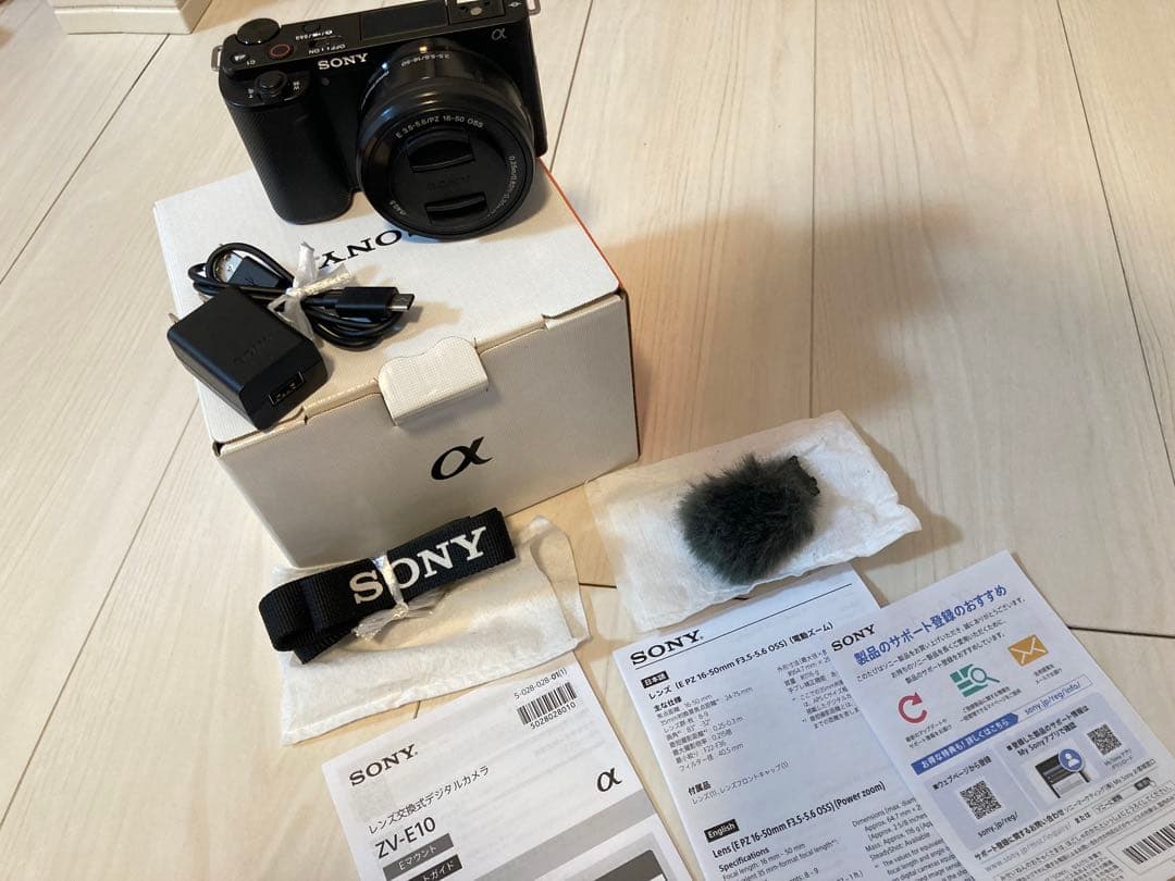 SONY ZV-E10 ミラーレスカメラ 5年保証付き。