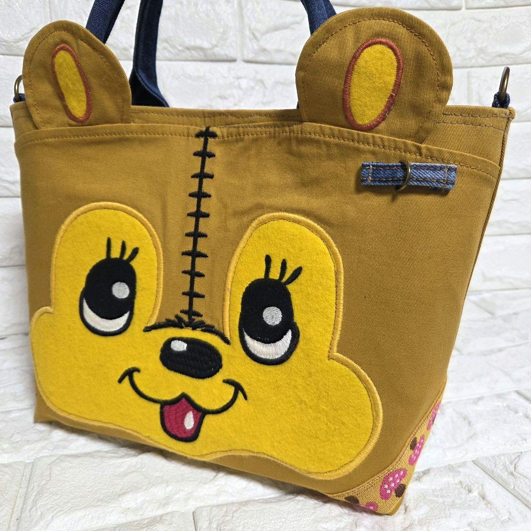 930 デニム＊リメイク＊くま＊バッグ＊トートバッグ
