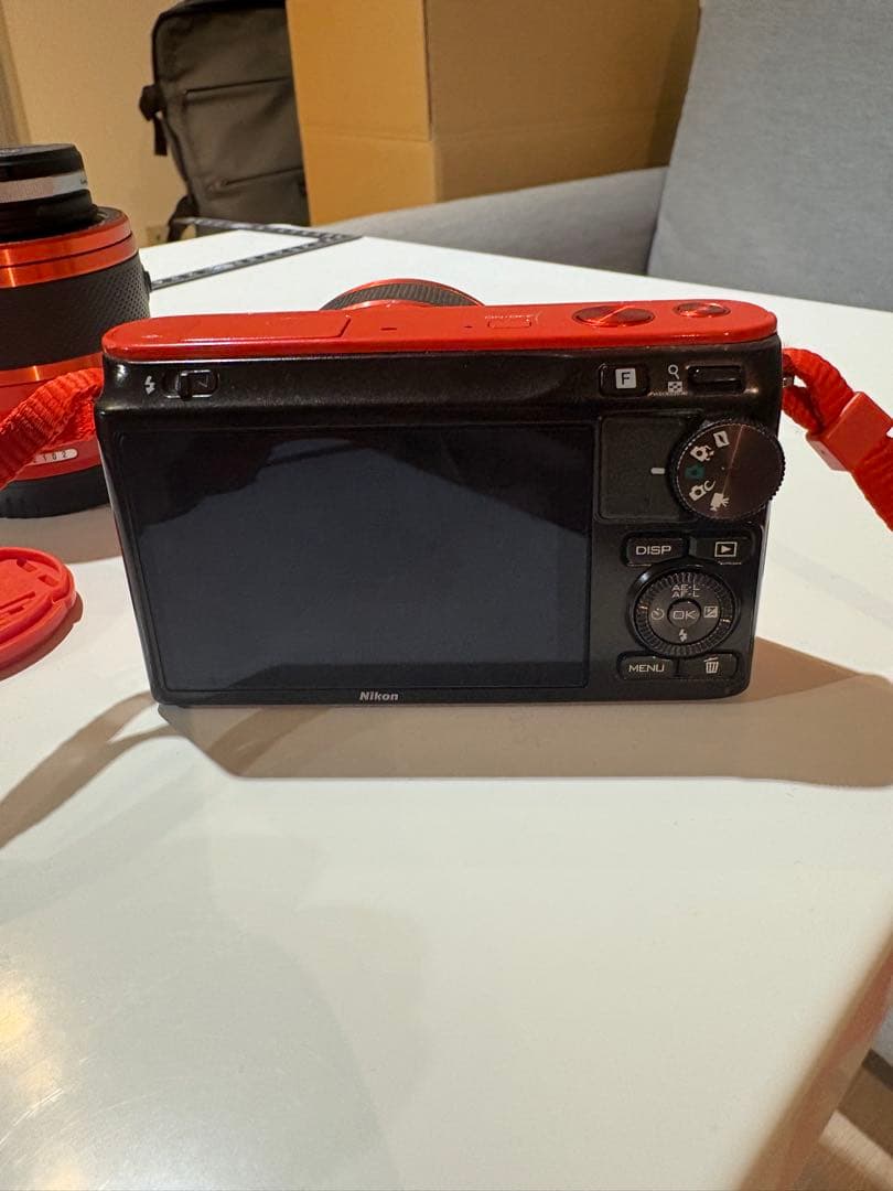 【ジャンク】希少カラー　Nikon 1 J2 オレンジ　カメラ　レンズセット