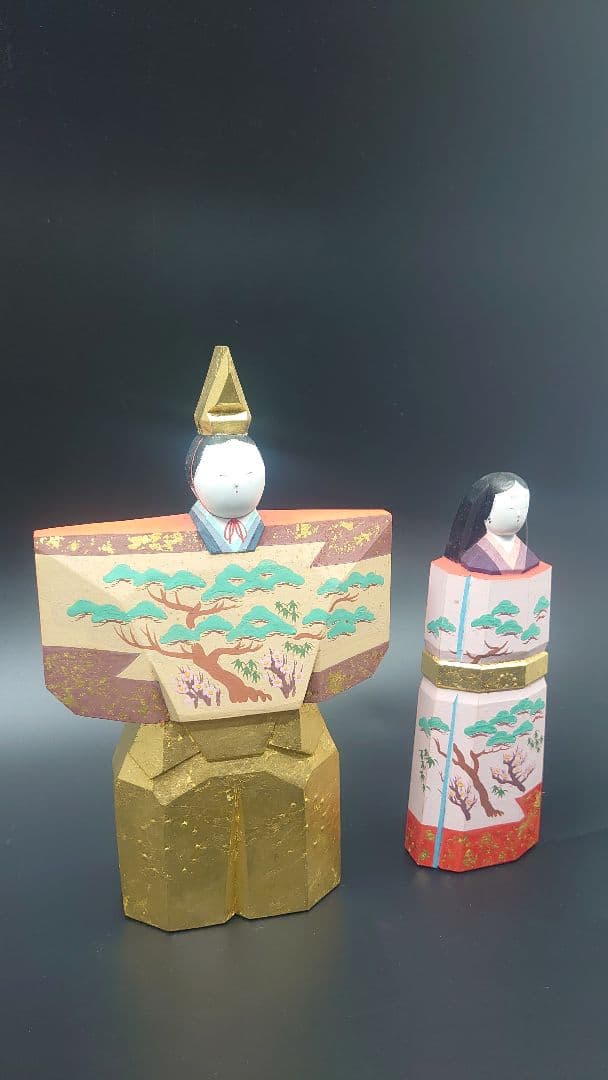 奈良一刀彫 お雛様 立雛