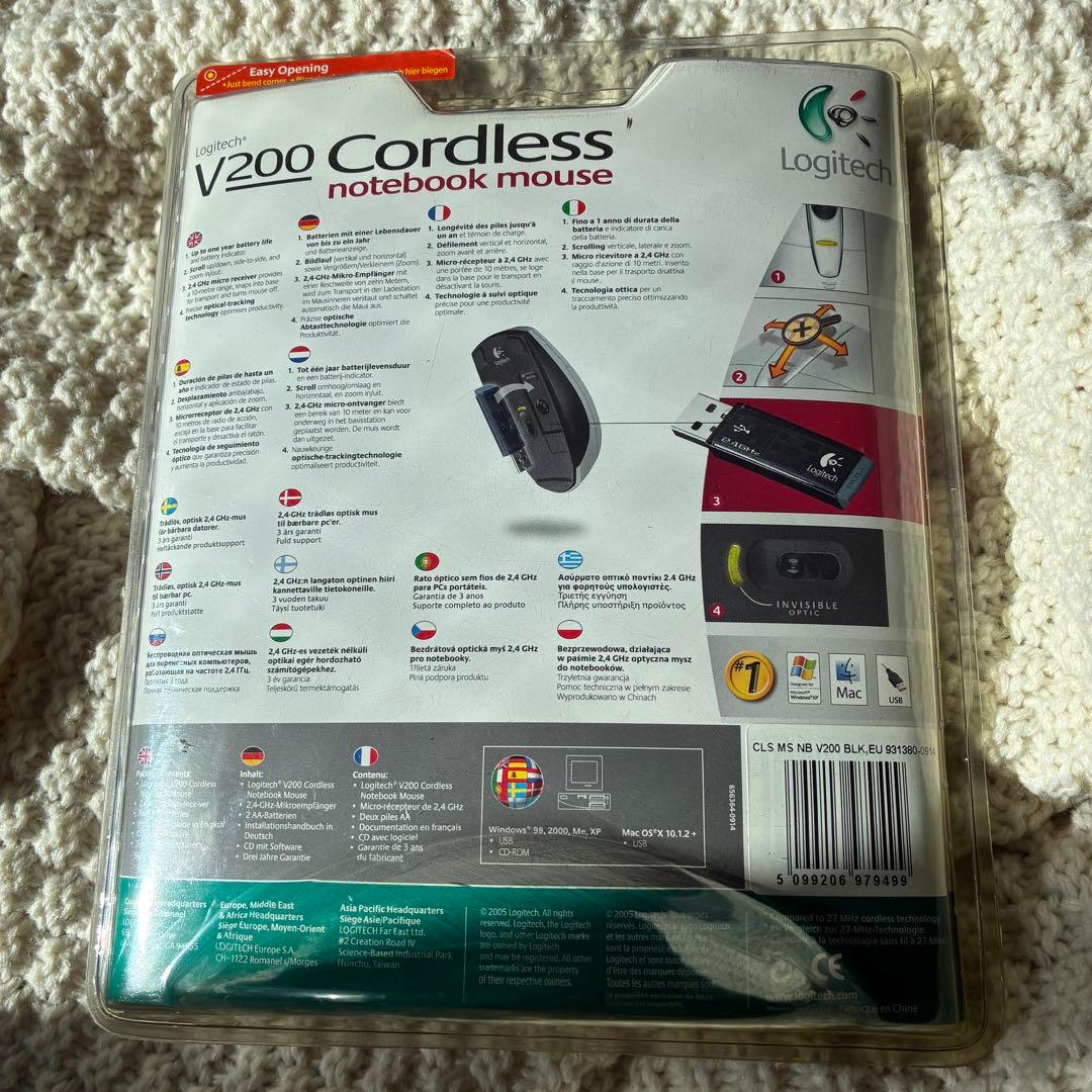 【未開封】希少 Logicool V200 コードレス ノートブック マウス