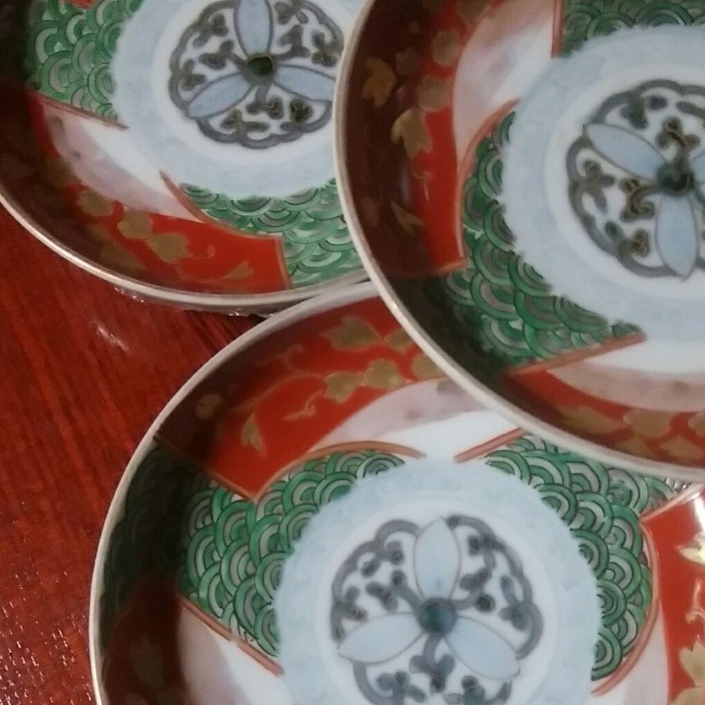 130  伊万里　色絵　小皿　4寸皿　5枚