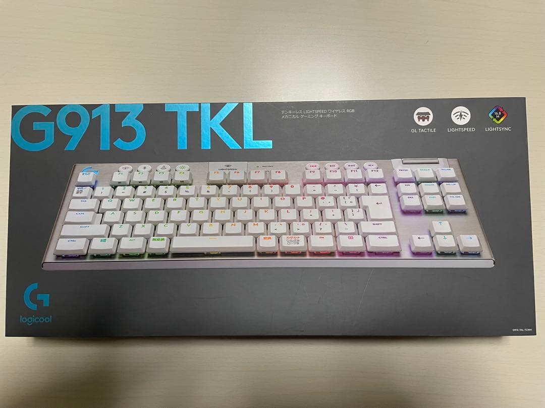 Logitech G913 ホワイト 茶軸 日本語配列 キーボード本体