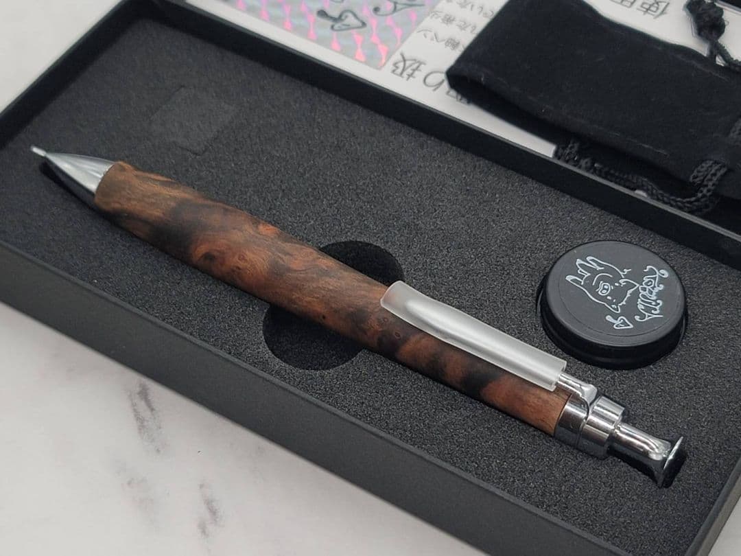 新品　こぶた工房　カリマンタンエボニー　極上　シャープペンシル0.5