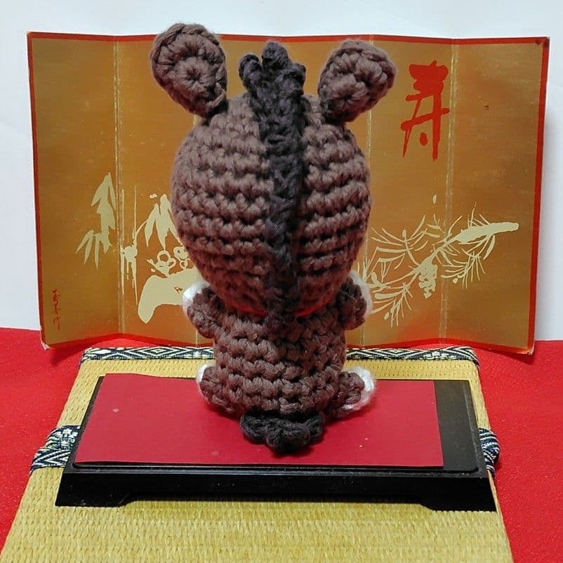 カエルのがま口財布干支 午のあみぐるみ