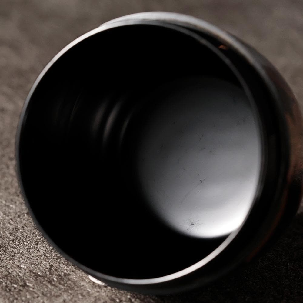 T照屋 和那作 秋線花 棗 黒漆塗 色絵金蒔絵 漆塗 漆器 共箱 共布 茶道具