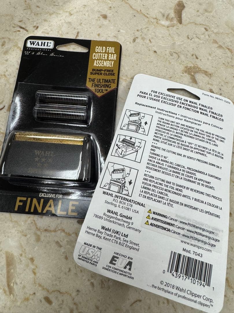 ウォール　WAHL フィナーレ　替え刃　2個セット新品　正規品