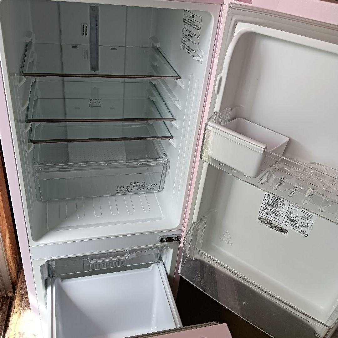 動作品！ハイセンス　2ドア　冷蔵庫　154L ピンク 2018年製