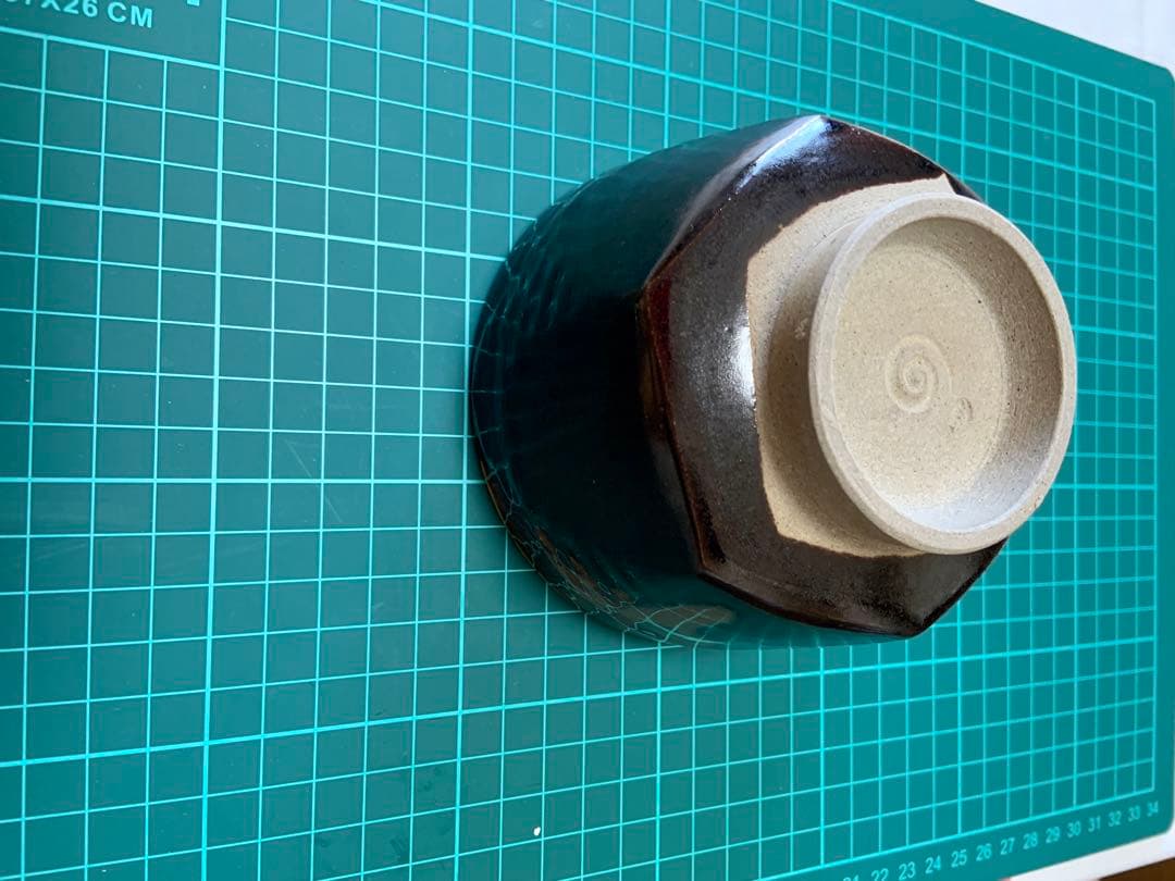 【茶道具】膳所焼 淡海せこ造　抹茶茶碗（共箱）