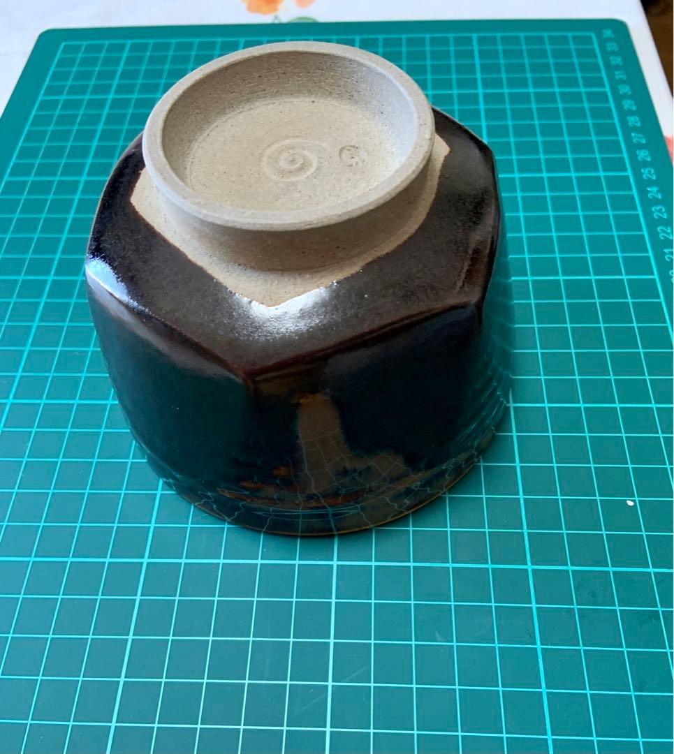 【茶道具】膳所焼 淡海せこ造　抹茶茶碗（共箱）
