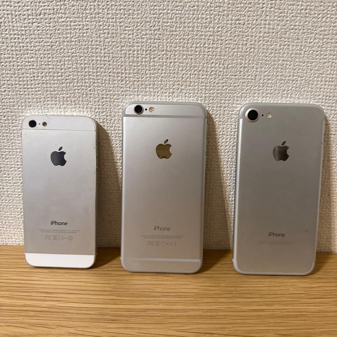 Apple iPhone 5 6 7 シルバー 本体