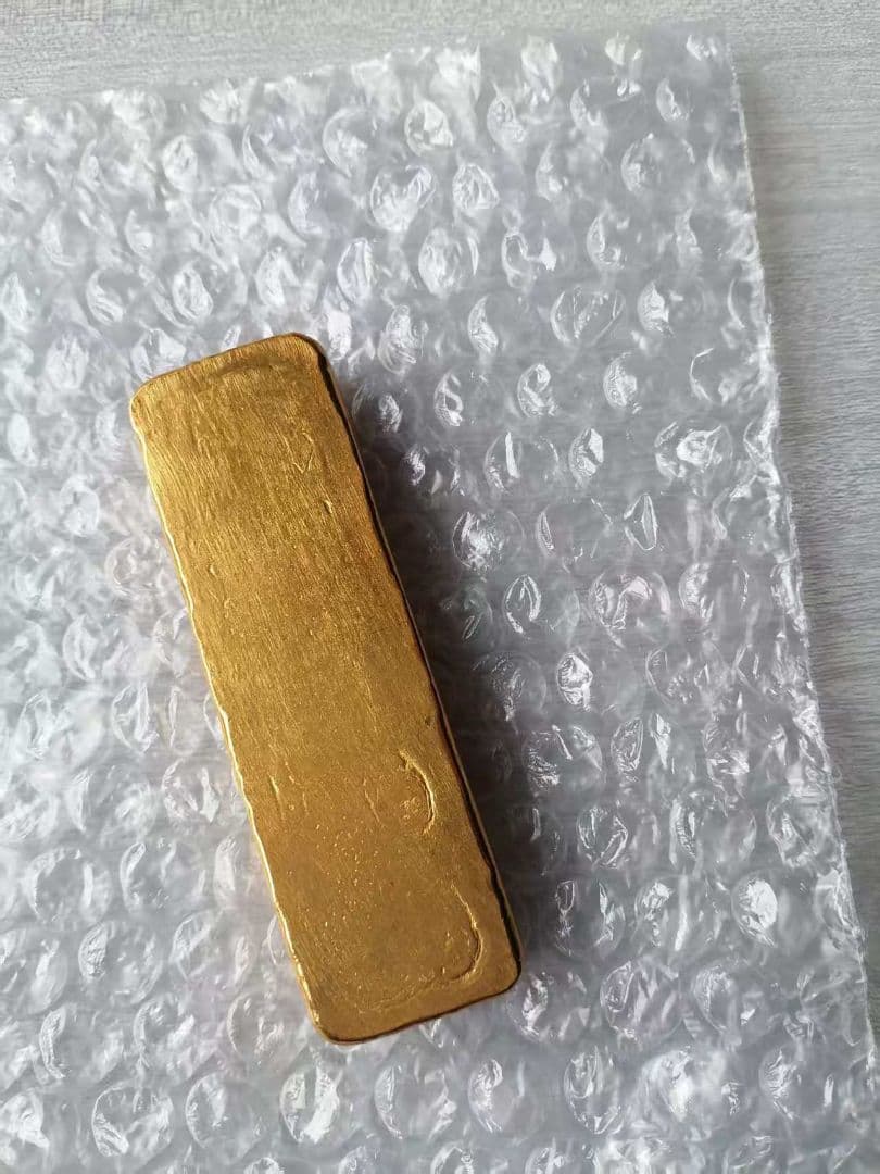 金貨　開運金棒·金元寶 「純淨金條 千足純條 景福」縁起物　金錠 美品