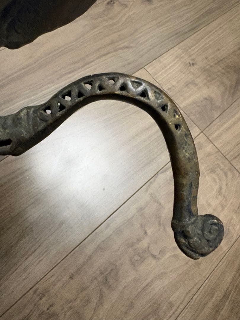 鳳凰香炉 古銅製 時代物 約1600克 旧藏