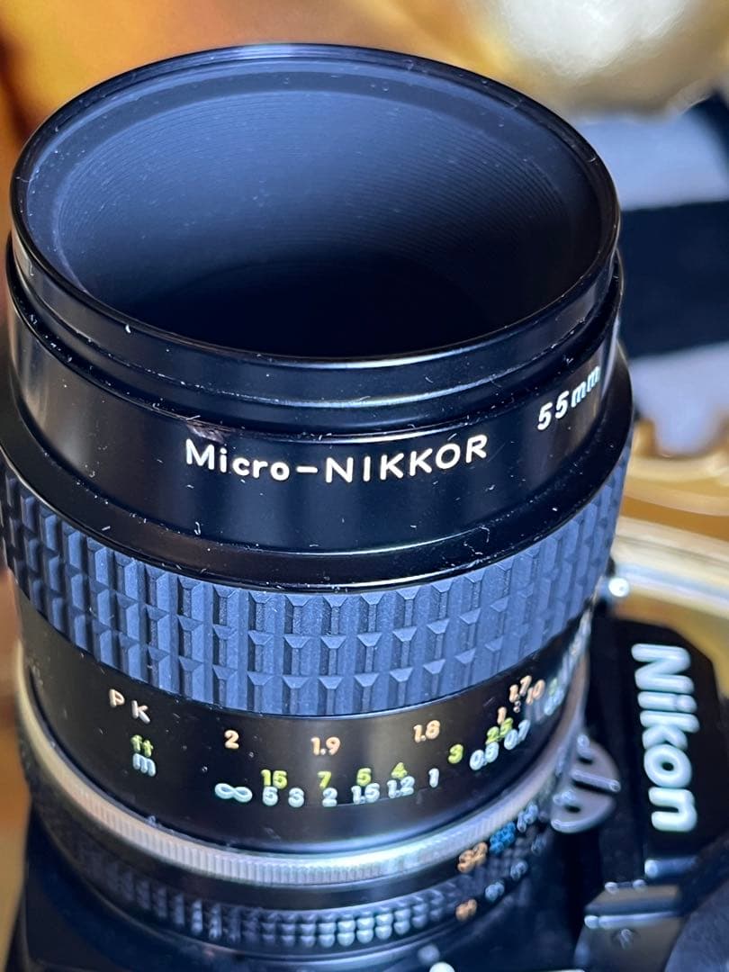 Nikon FM2 ブラック ＆ マクロレンズ 55mm f2.8 Ai-s