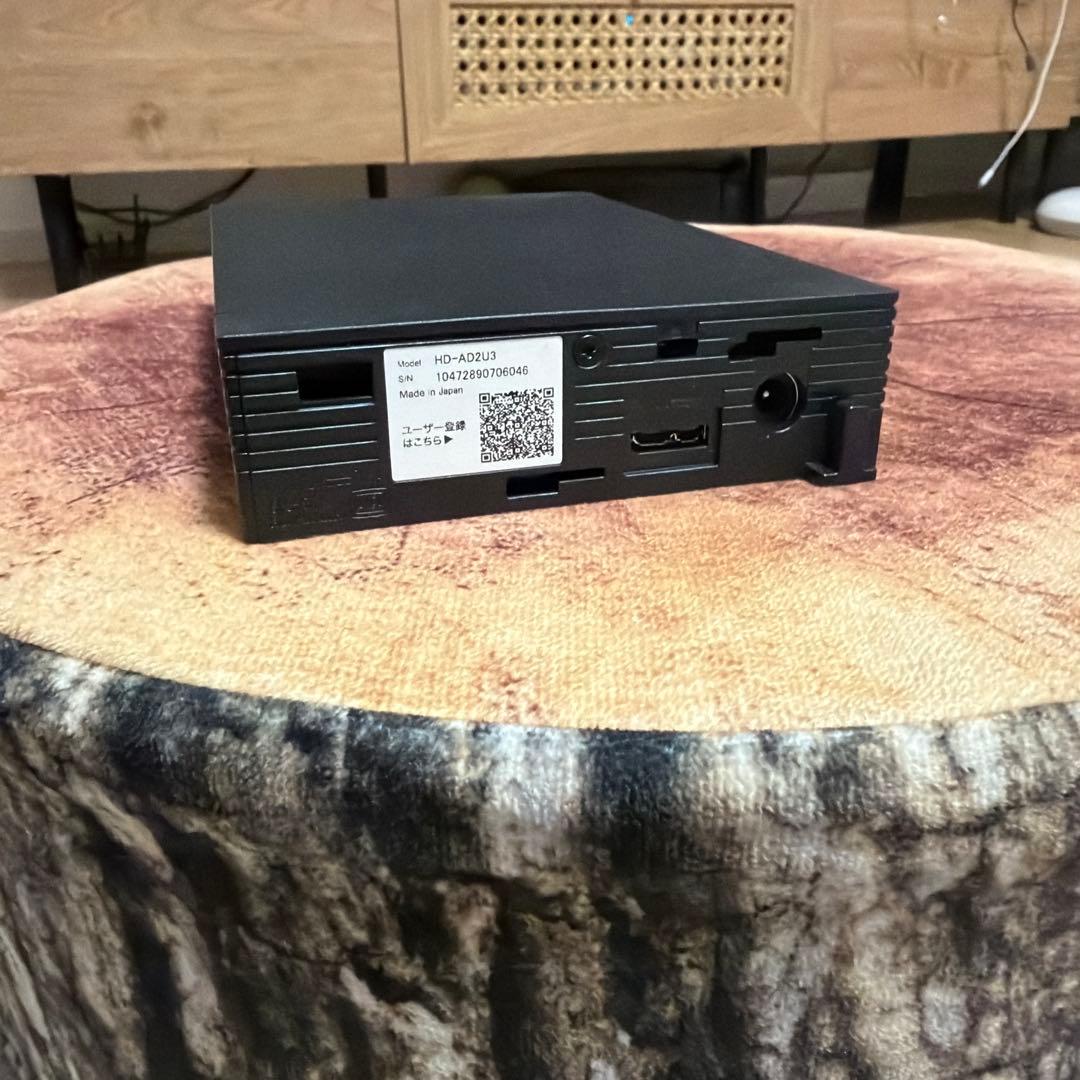 バッファロー　外付けハードディスク 2TB HD-A2UZ USB 3.0