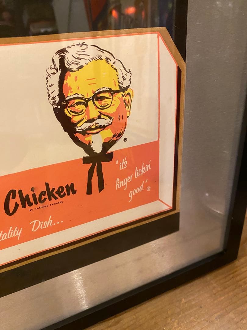 ケンタッキーフライドチキン　ストアディスプレイ　1954年　ステッカー　KFC