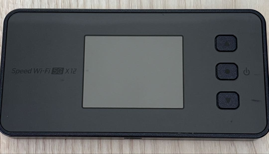 Speed Wi-Fi 5G X12 ブラック本体のみ(初期化済・SIMなし）