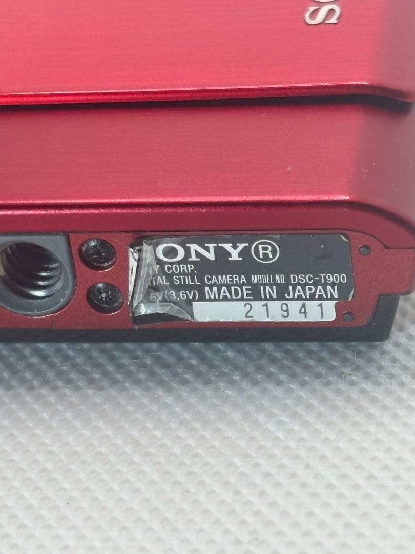 SONY ソニー Cyber-shot DSC-T900 レッド★元箱付き★