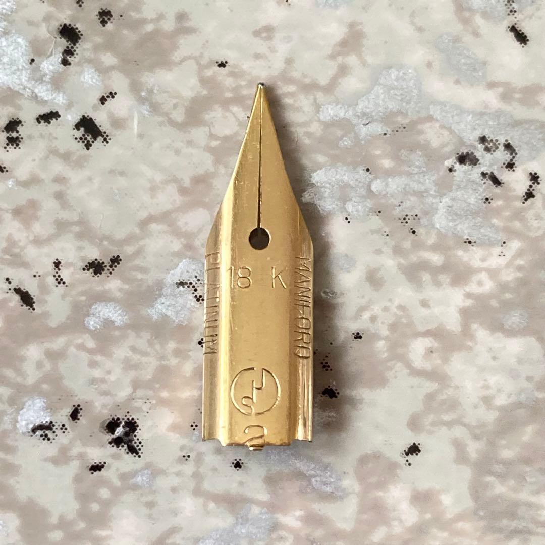 #298 オーバーホール済み 万年筆 PLATINUM レア ロング 18k