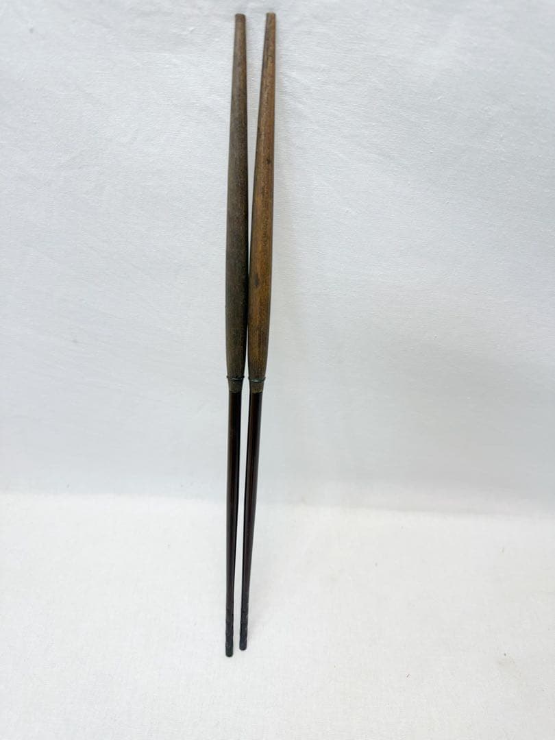 未使用 茶道具 二代目 木村清五郎作 炉用火箸 共布 共箱