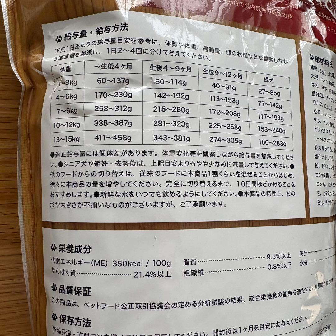 うまか ドッグフード 1.5kg ×2袋